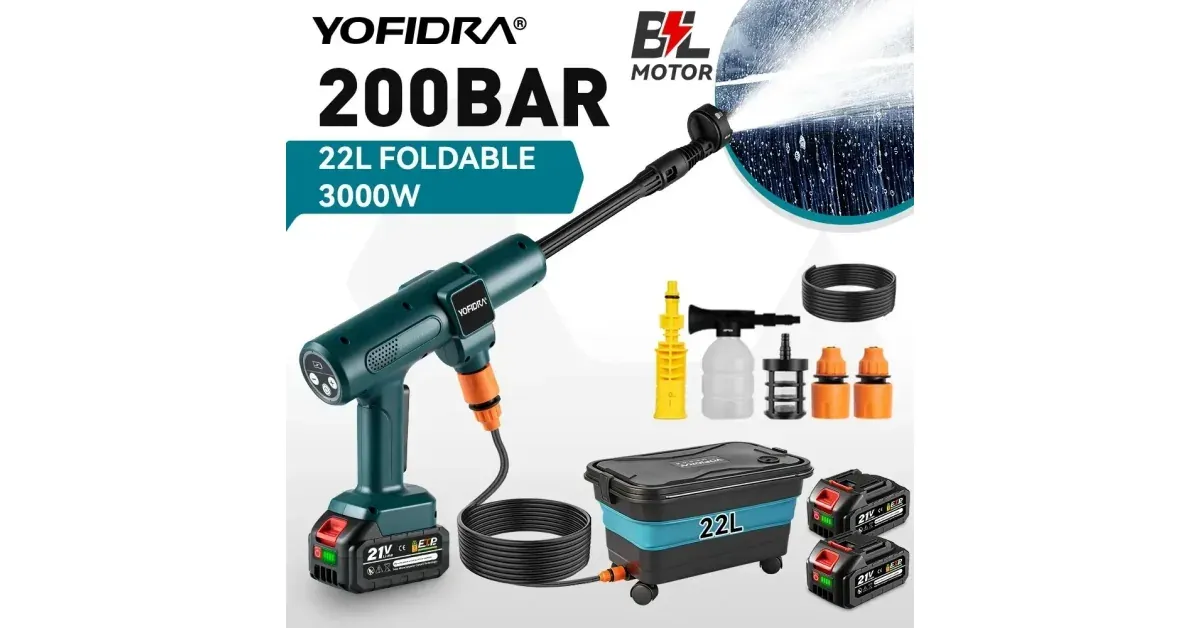 אקדח שטיפה YOFIDRA 200Bar