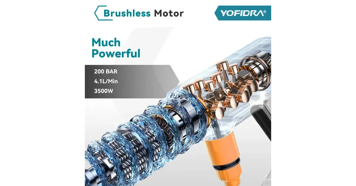 אקדח שטיפה YOFIDRA 200Bar