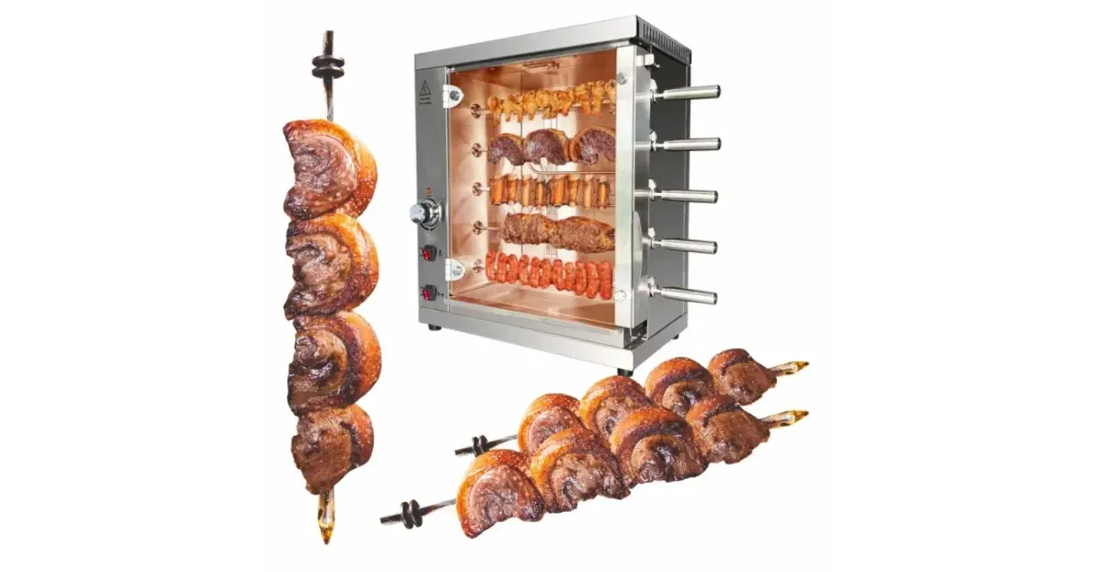 גריל עוף תעשייתי מסתובב