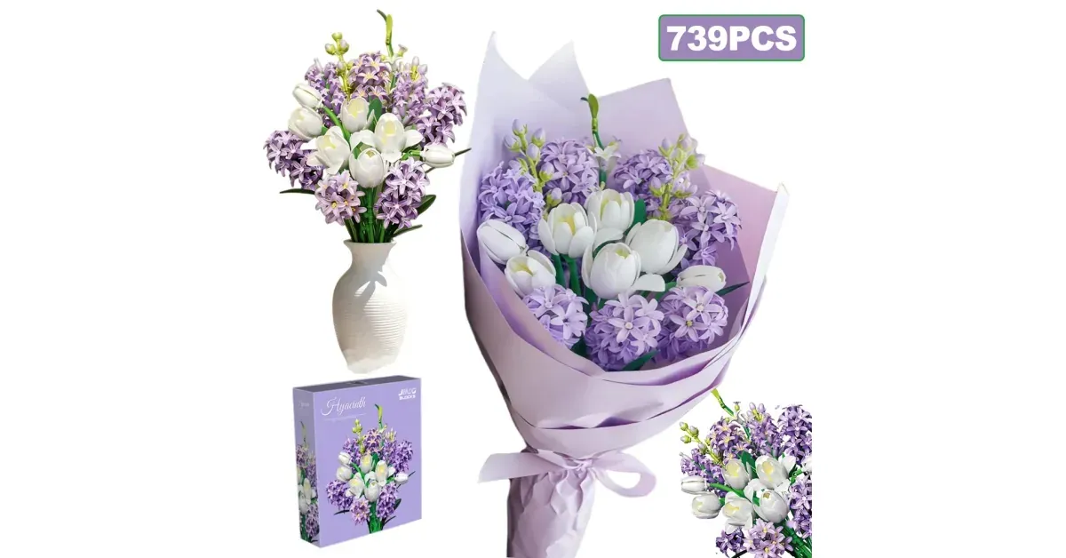 זר פרחי בנייה 739 חלקים