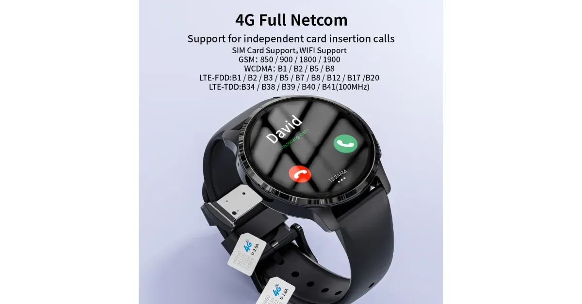 לוקמאט 4G - שעון אנדרואיד עם SIM ו-GPS