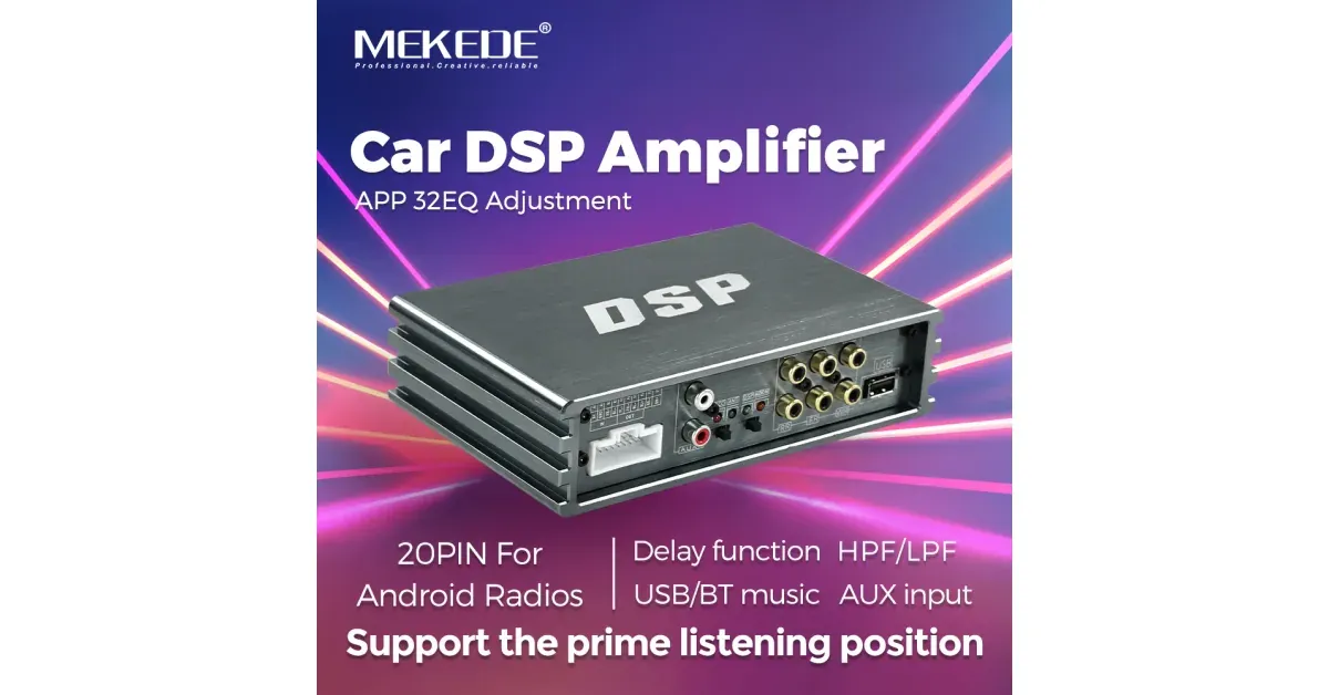 מגבר DSP לרכב MEKEDE 4x50W