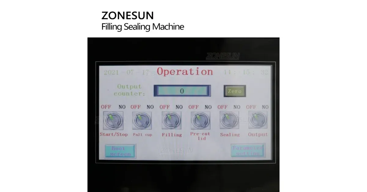 מכונת מילוי-איטום רוטורית ZONESUN