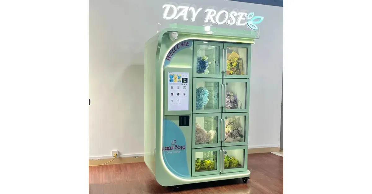 מכונת פרחים חכמה לעסק