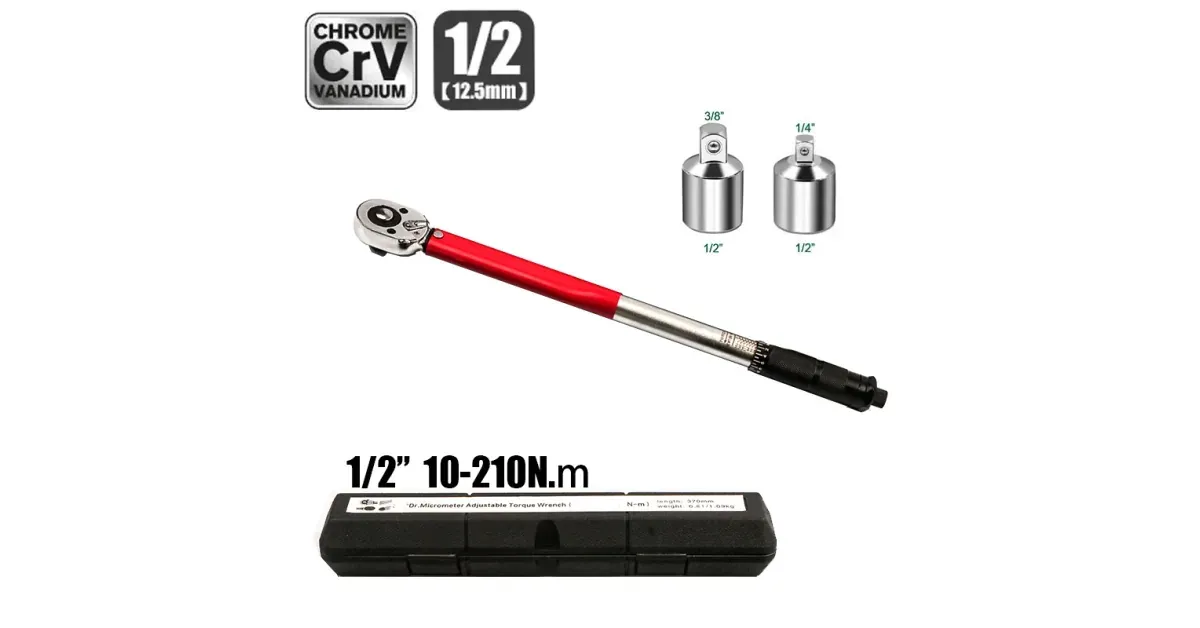 מפתח מומנט 1/2" ל-10-210 ניוטון-מטר