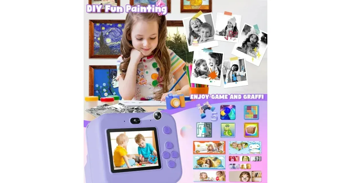 מצלמת הדפסה מיני לילדים 1080P