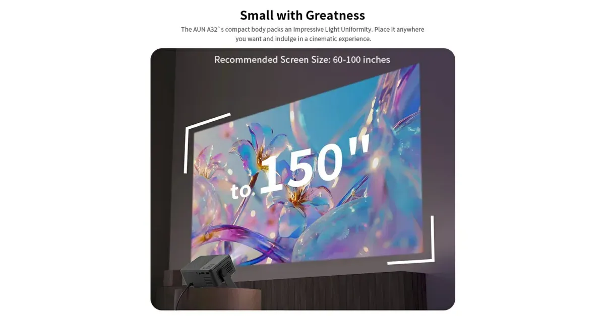 מקרן AUN A32 Pro לבית