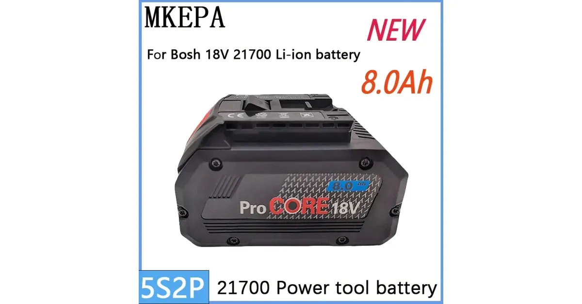 סוללת 18V 8Ah לכלי עבודה
