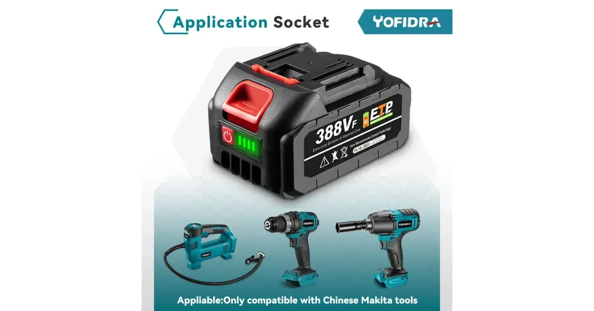 סוללת Yofidra 18V לכלי עבודה