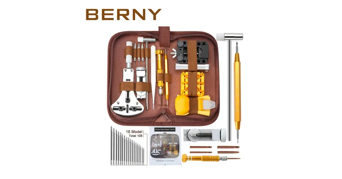 ערכת תיקון שעונים BERNY 149 חלקים
