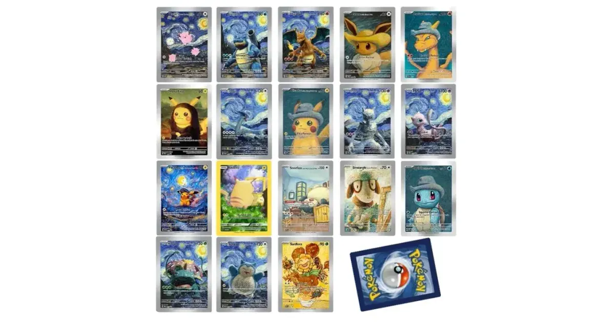 קלף פוקימון פיקachu עם כובע אפור
