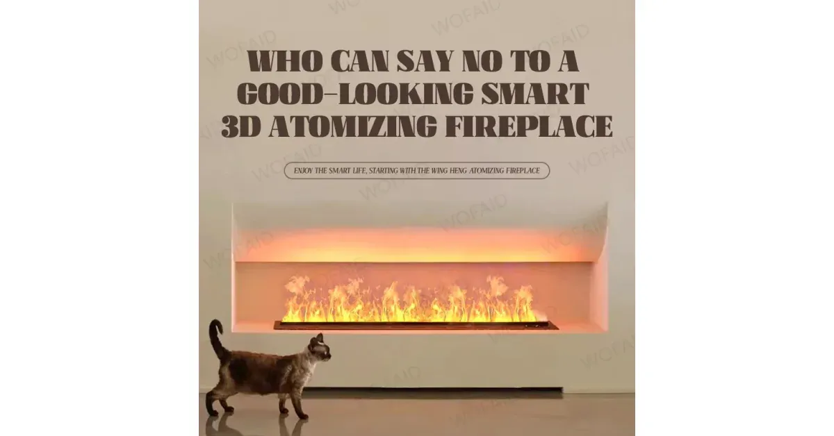 קמין אדים 3D צבעוני