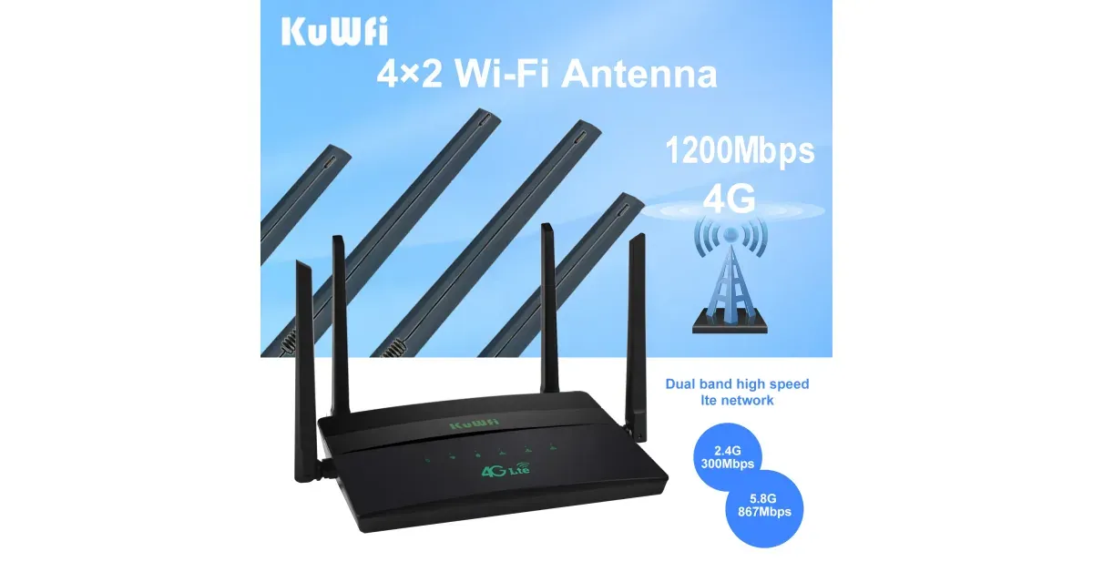 ראוטר KuWFi 4G דו-פס