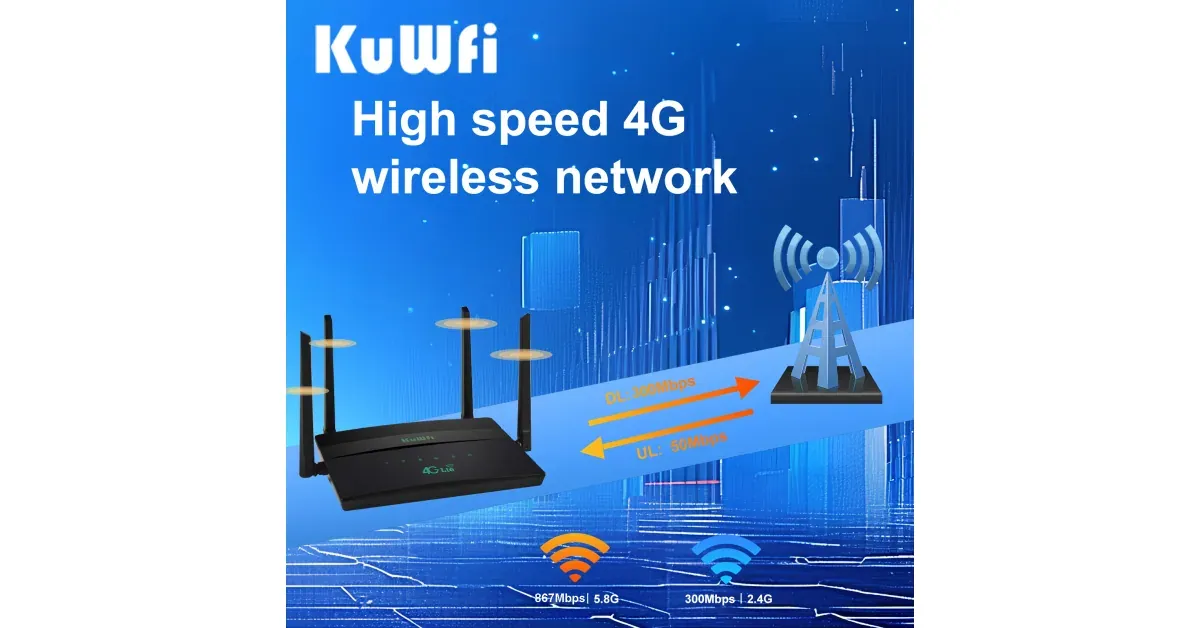 ראוטר KuWFi 4G דו-פס