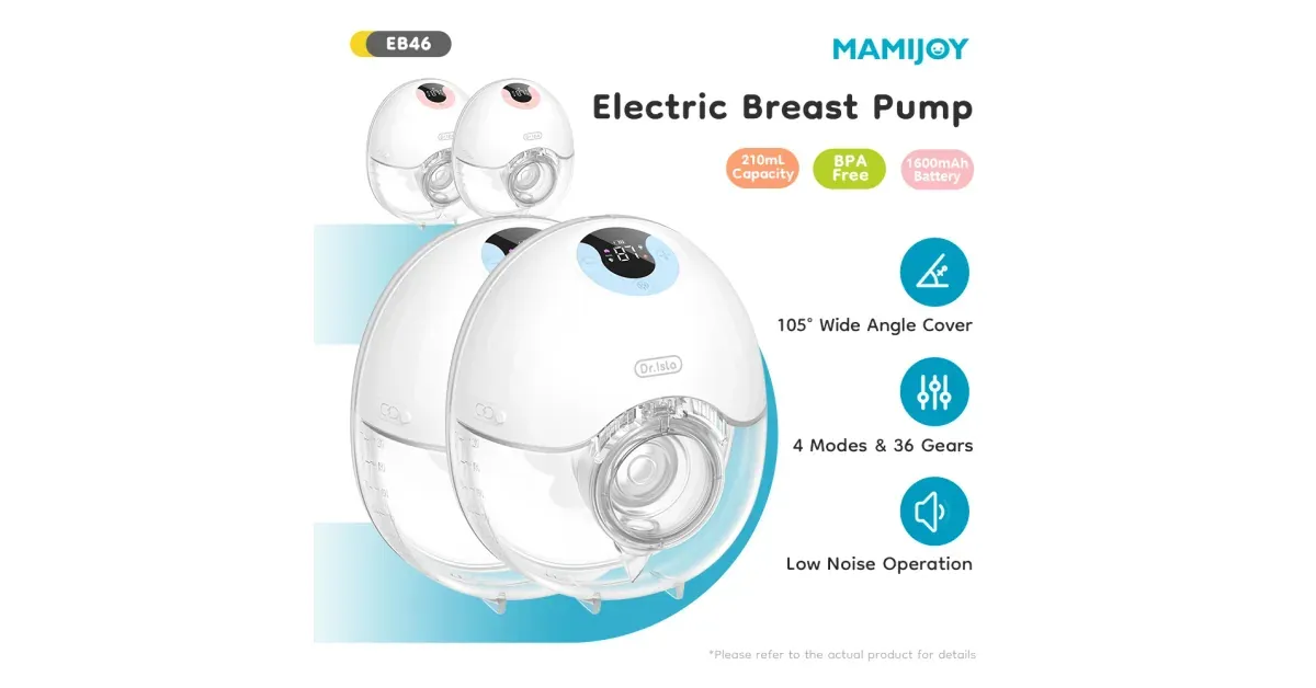 שואבת חלב לבישה MAMIJOY כפולה