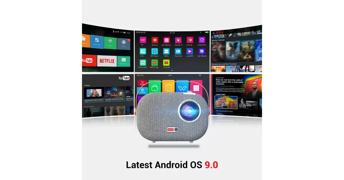BYINTEK K16 Pro - מקרן נייד חכם