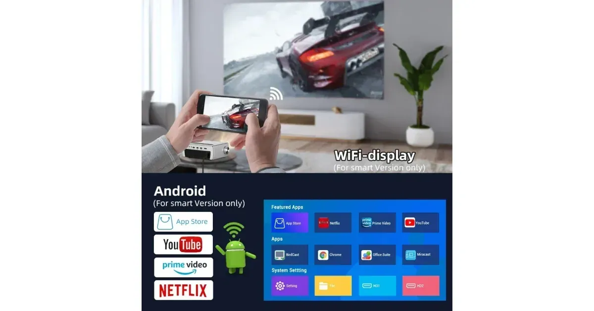 BYINTEK K18 - מקרן 1080P נייד