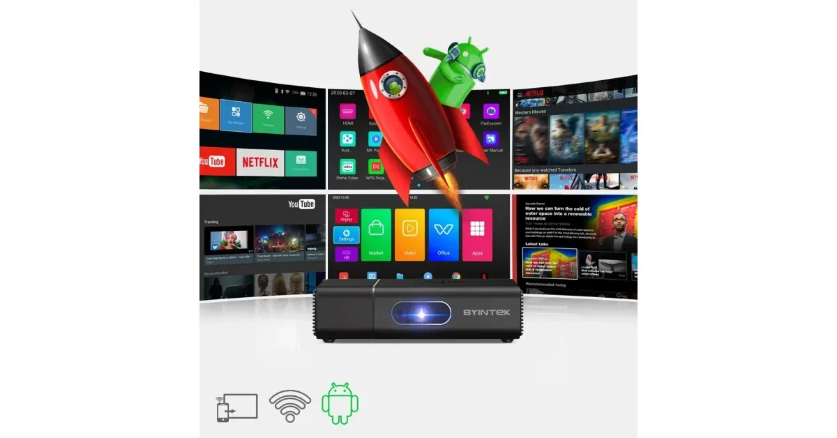 BYINTEK U30 Pro - מקרן נייד חכם