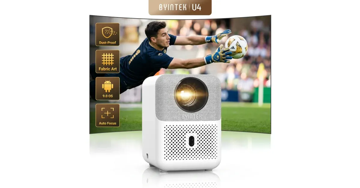 BYINTEK U4 - מקרן ביתי חכם קומפקטי