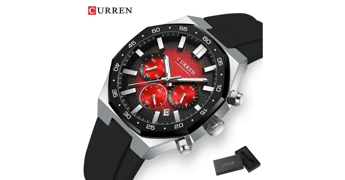 CURREN ספורט קוורץ קלאסי