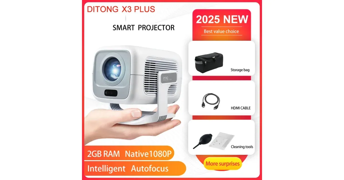DITONG X3 Plus - מקרן חכם קטן
