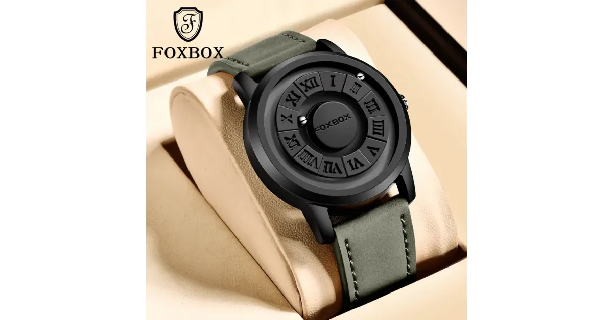 FOXBOX לוח חרוזים קוורץ לגבר