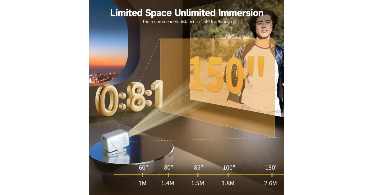 Magcubic HY310X - מקרן חכם קומפקטי