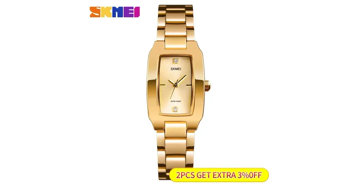 SKMEI 1400 סילבר ריינסטון