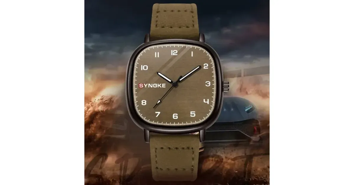 SYNOKE קוורץ מרובע קלאסי
