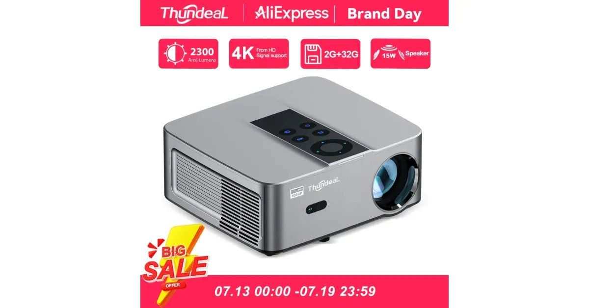 ThundeaL TD98 Mini - מקרן ביתי חכם