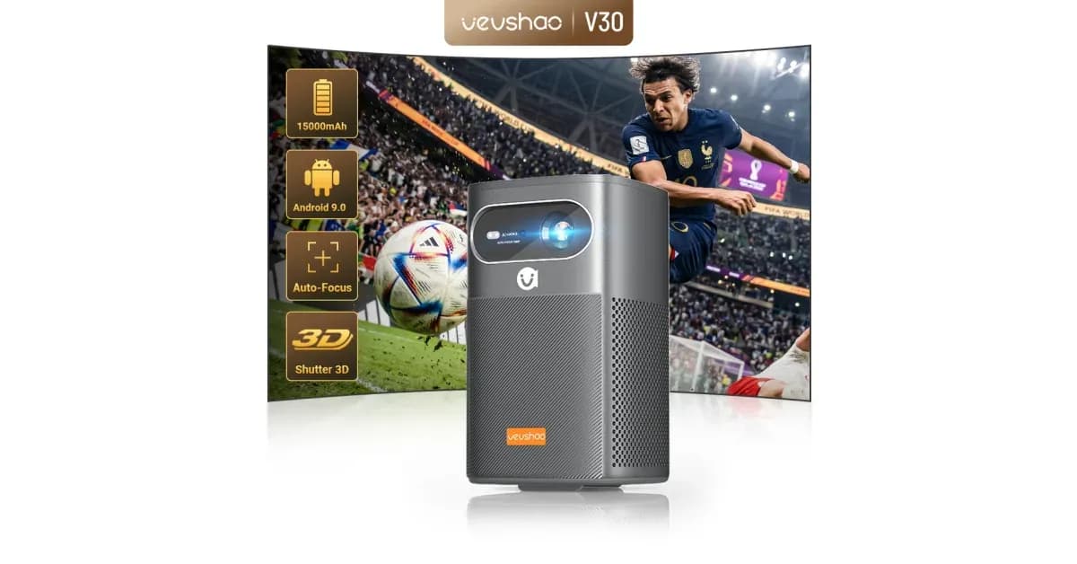 VEVSHAO V30 מקרן נייד חכם