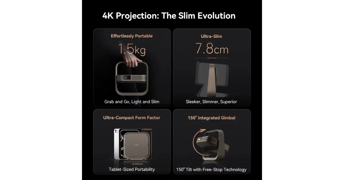 XGIMI Z9X - מקרן גימבל 4K