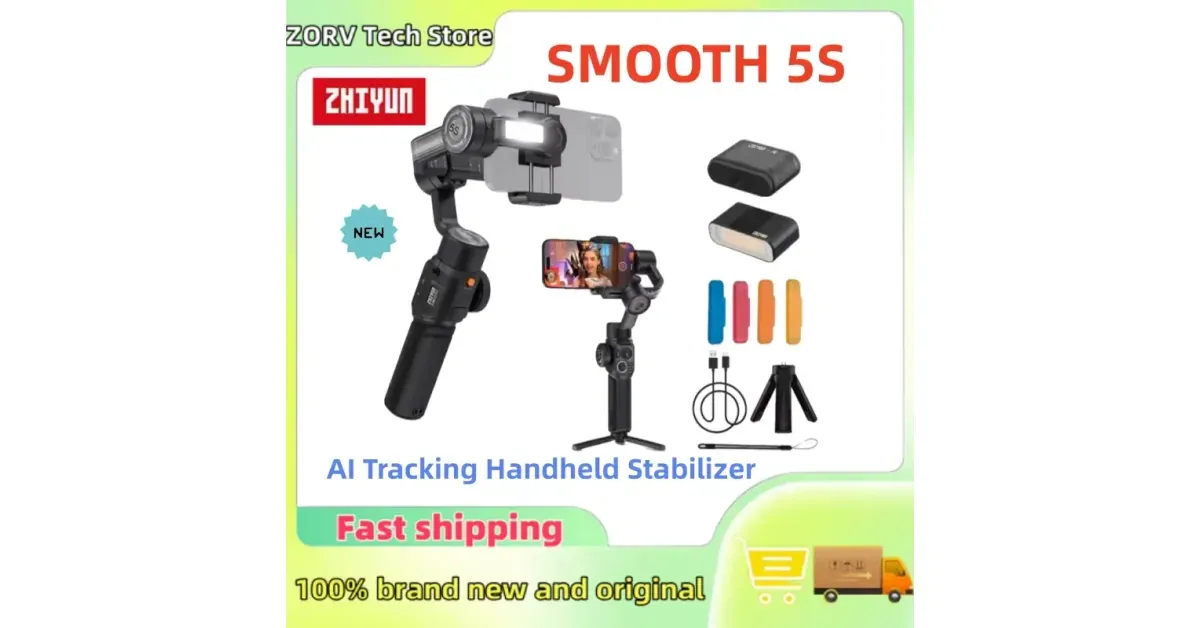 ZHIYUN Smooth 5S AI גימבל לטלפון
