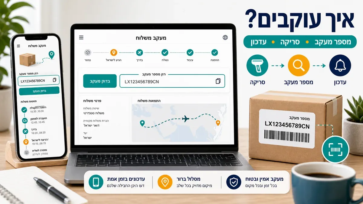 איך עוקבים אחרי חבילה מסין עם מספר מעקב וסריקה