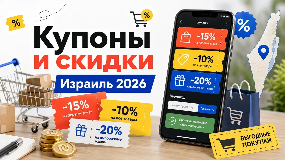 Купоны AliExpress Израиль - промокоды и скидки для покупателей