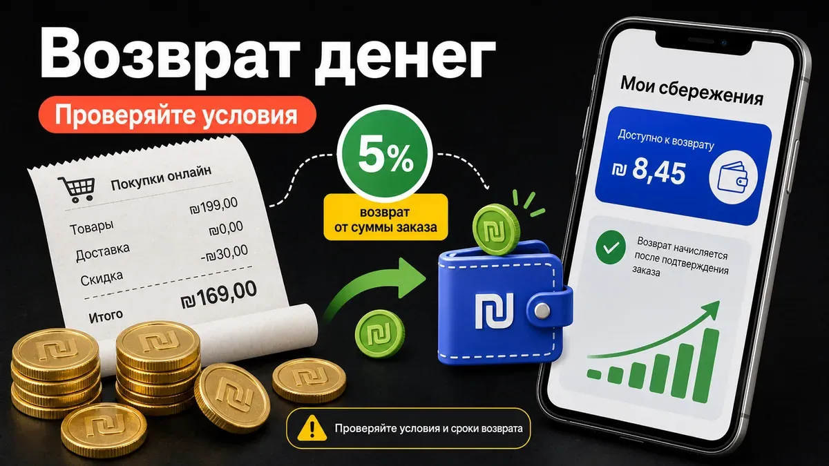 Возврат денег и кэшбэк при заказах AliExpress из Израиля