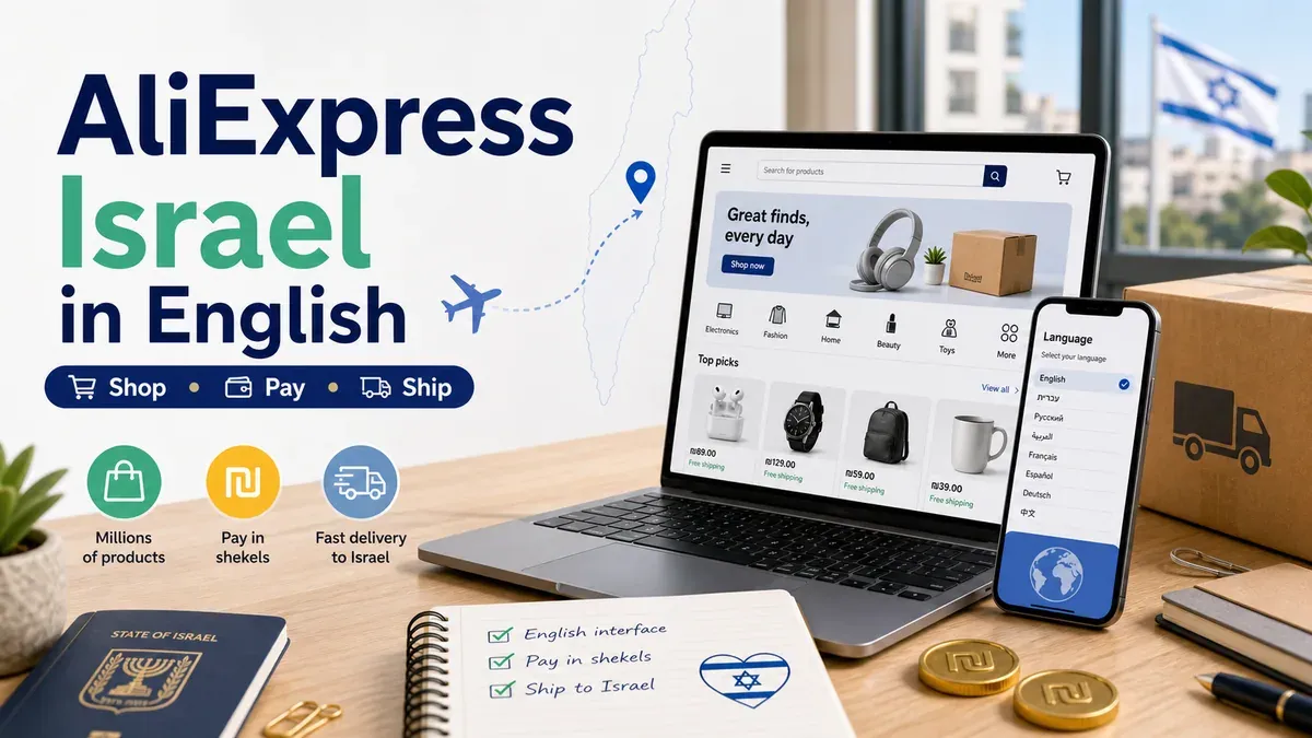 AliExpress Israel in English - How to Shop, Pay and Ship to Israel