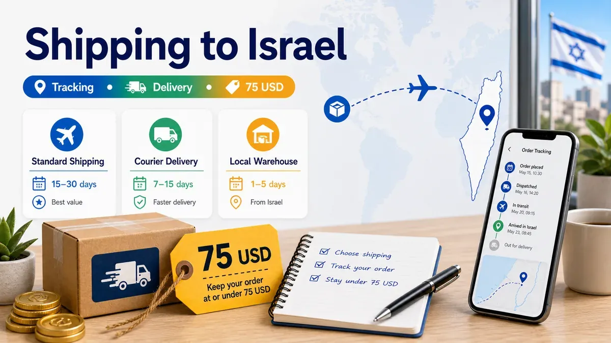 AliExpress shipping to Israel - tracking delivery and 75 USD rule