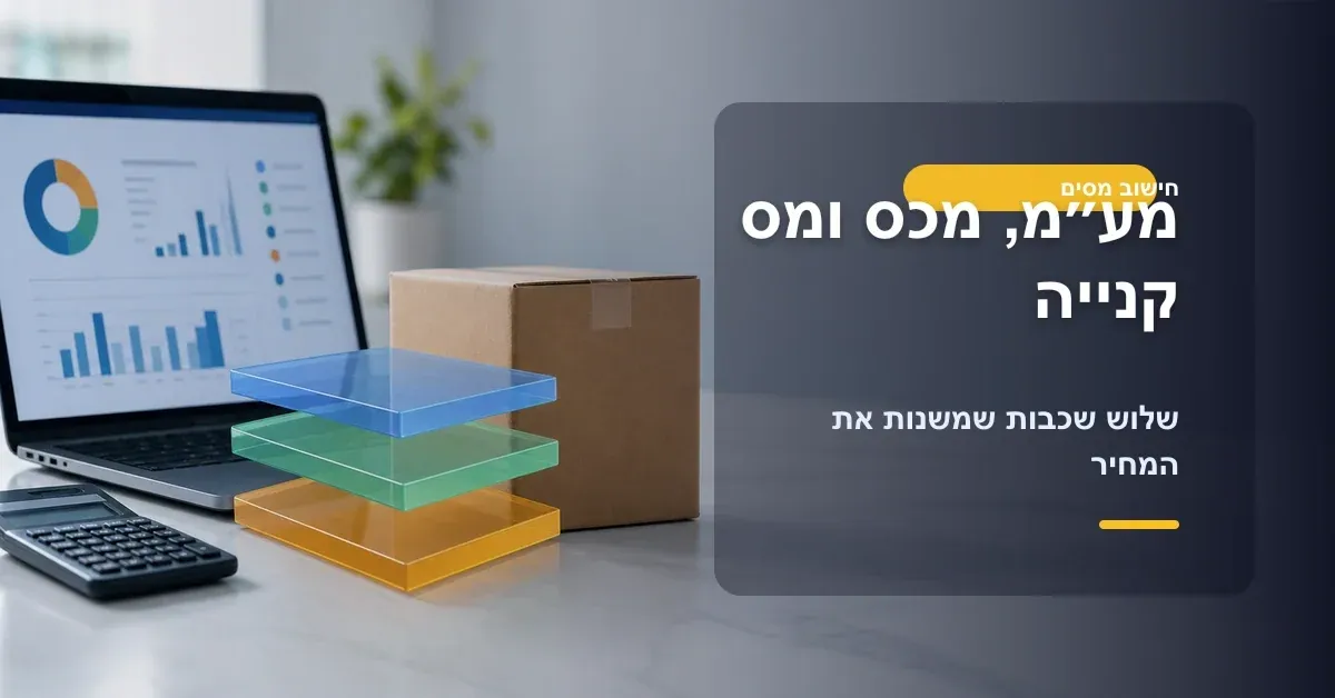 מע״מ מכס ומס קנייה כשכבות עלות בהזמנה מחול