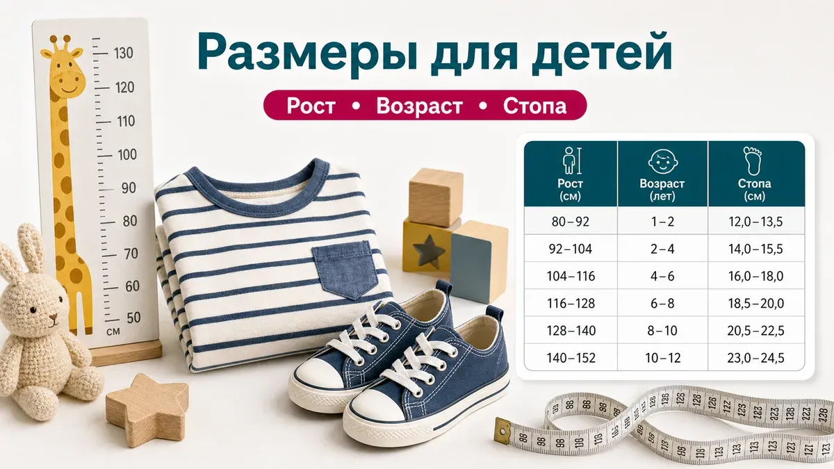 Детские размеры AliExpress - рост, возраст и длина стопы