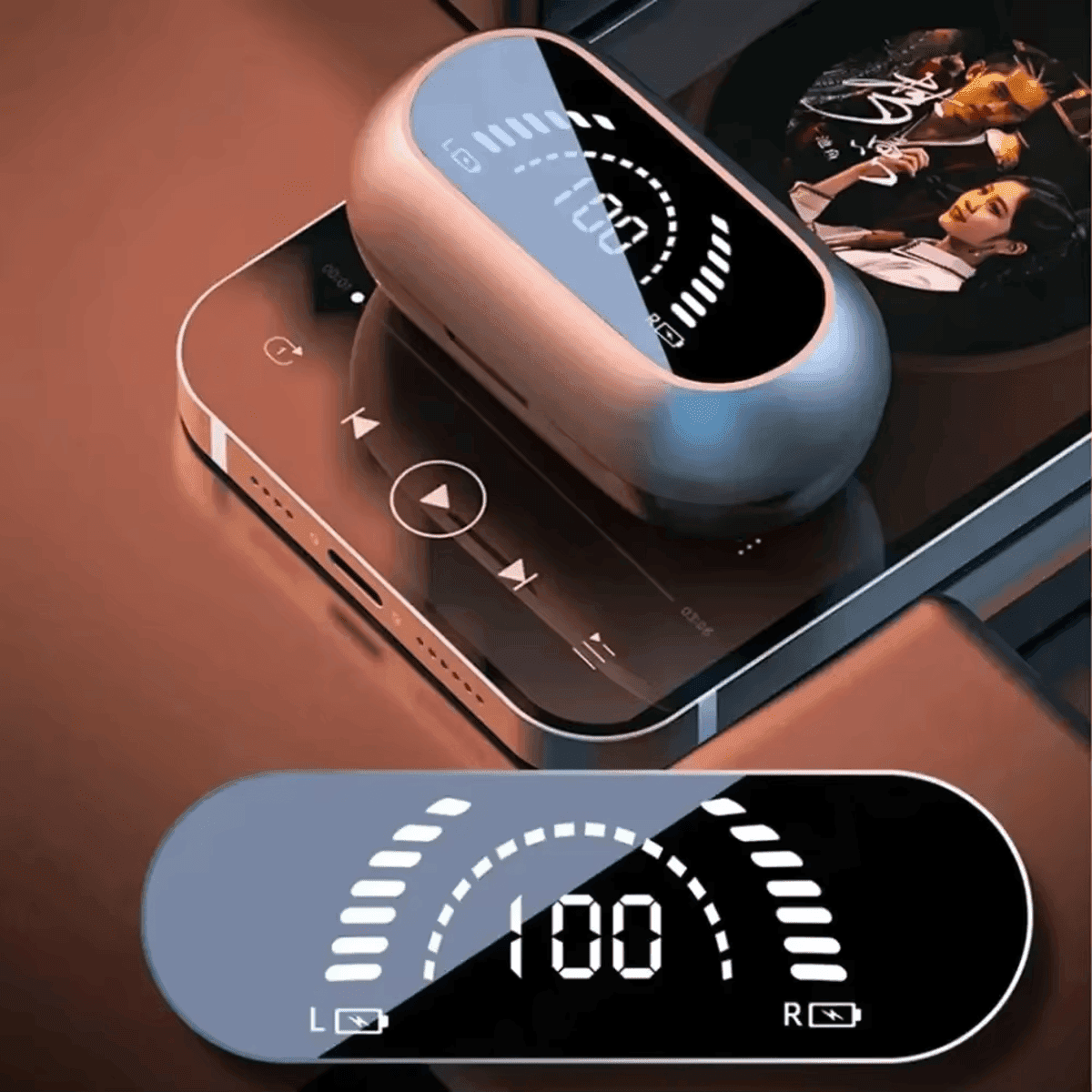אוזניות אלחוטיות Bluetooth 5.2 - הולכת עצם ובקרת מגע