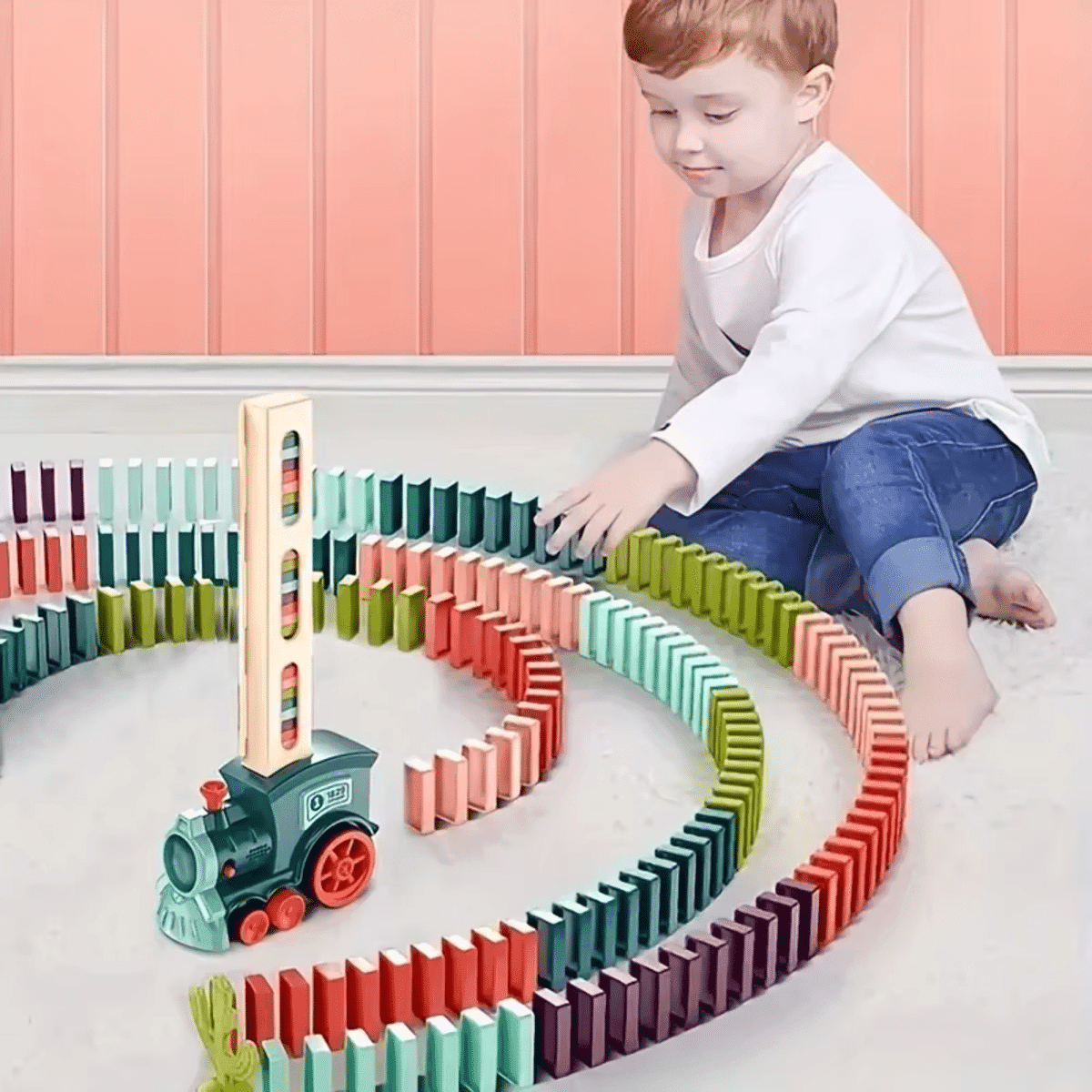 רכבת דומינו חשמלית לילדים