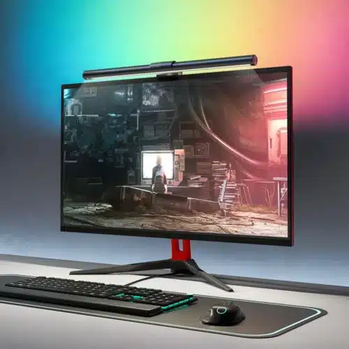 מנורת שולחן RGB מתכווננת עם תאורת LED