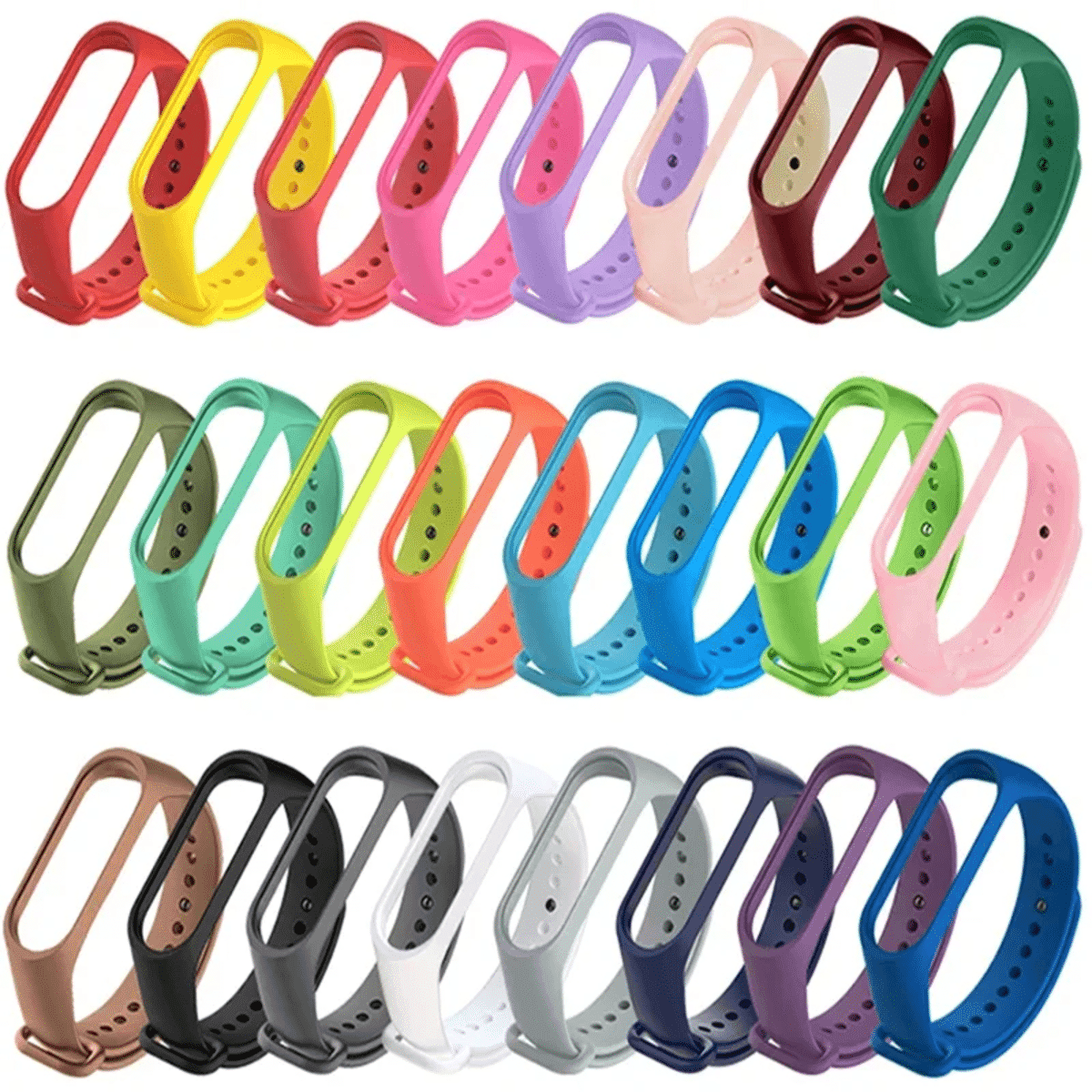 רצועת סיליקון לצמיד הכושר Xiaomi Mi Band 4 – מתאימה גם לדגמי Mi Band 5, 6, 7