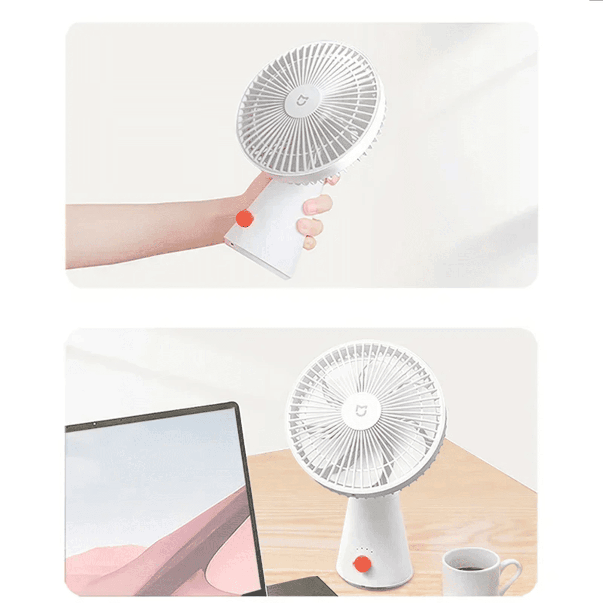 מאוורר שולחני נייד נטען Xiaomi Mijia – פתרון קירור נייד ועוצמתי