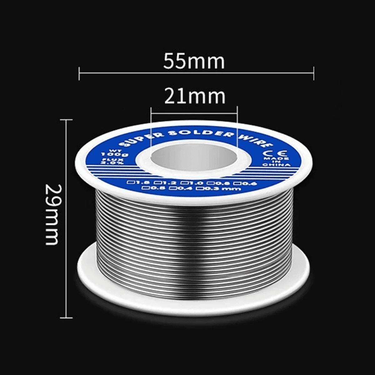 חוט הלחמה אלקטרוני עם ליבת Rosin לריתוך אלקטרוניקה ותיקונים ביתיים