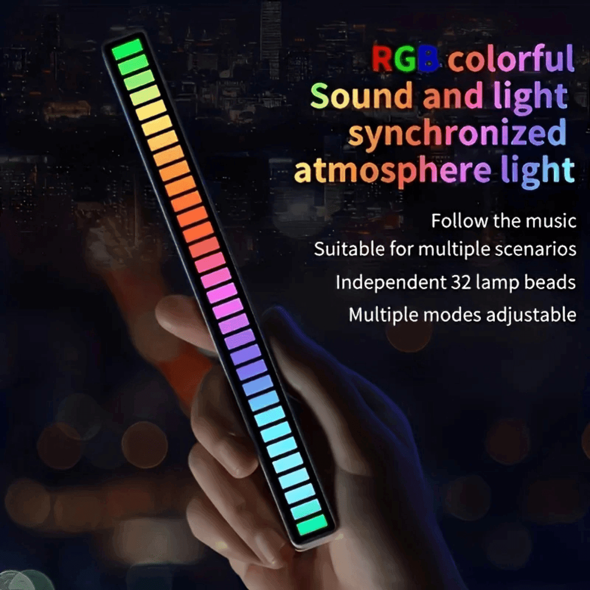 מנורת RGB חכמה עם שליטה באפליקציה