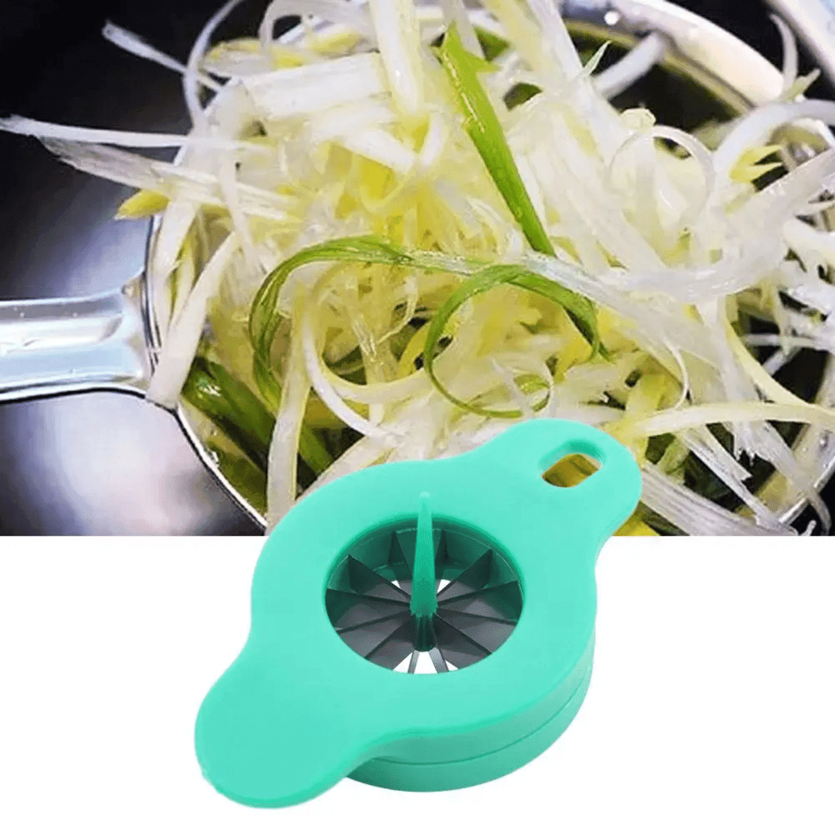 כלי חיתוך וקיצוץ מקצועי לבצל ירוק