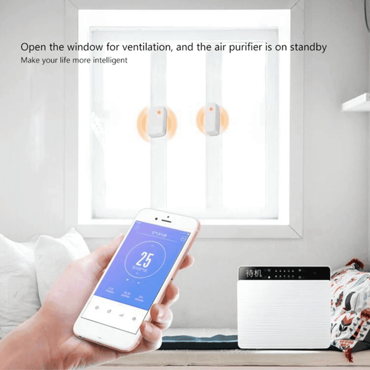 חיישן דלת וחלון חכם Zemismart Tuya Zigbee