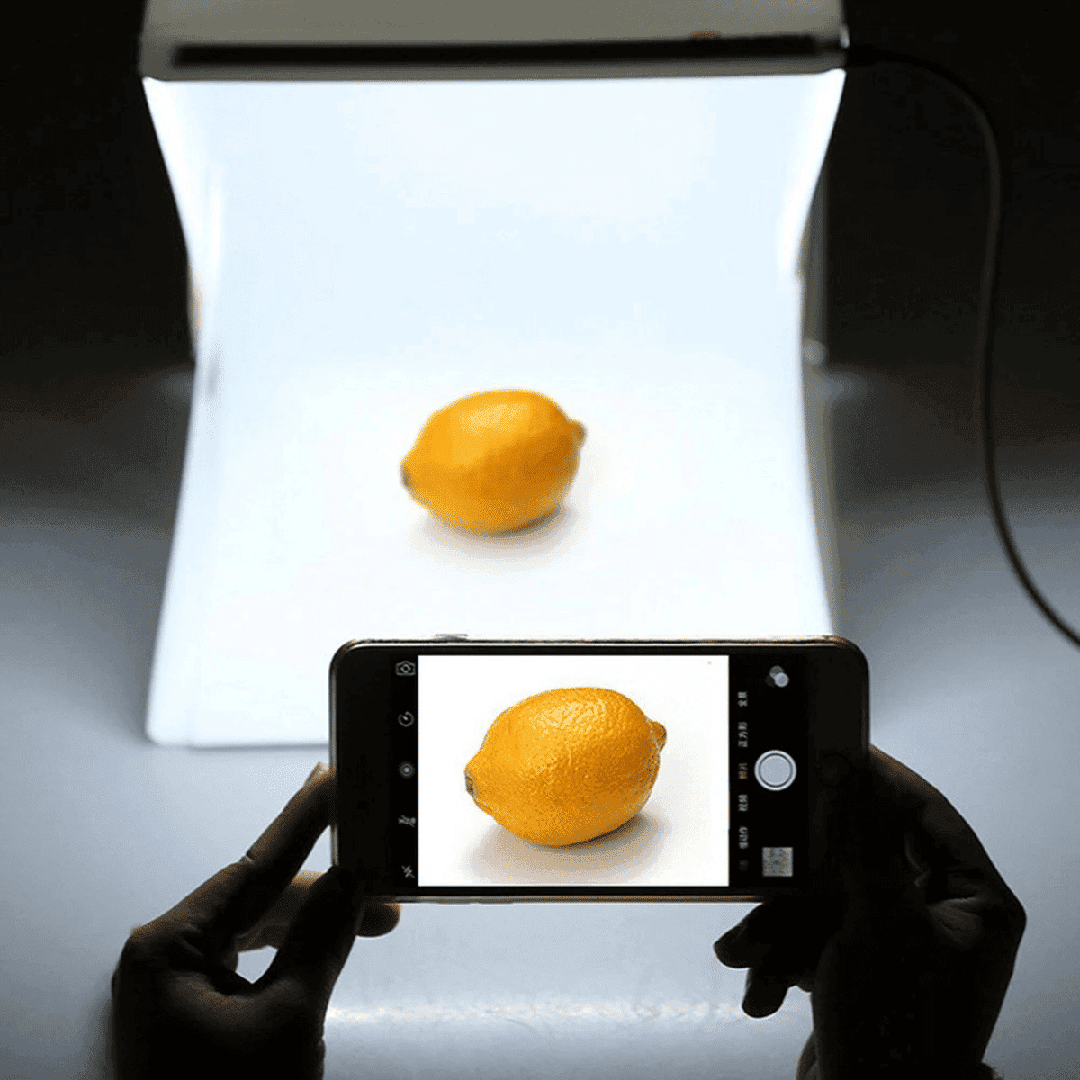 מיני Softbox מתקפל עם תאורת LED לצילום וידאו וסטודיו